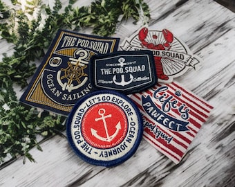 Exclusive Embroidered Shop Patch Add-On | thepod.squad Original Design | Optional Extra