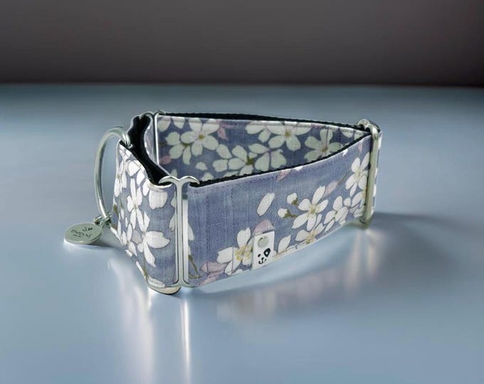 Purple Sakura (Japanese Texture) | Martingale Collar Greyhound - Whippet - Italian greyhound