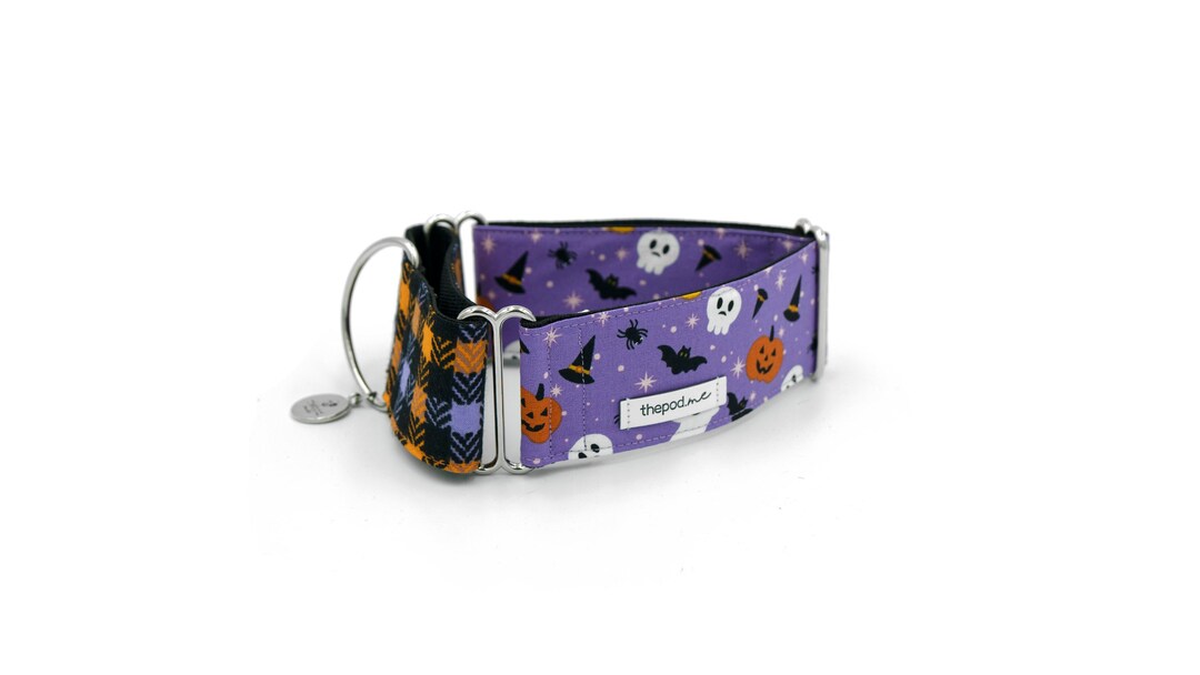 Halloween Purple Martingale Collar / Greyhound Whippet Etsy