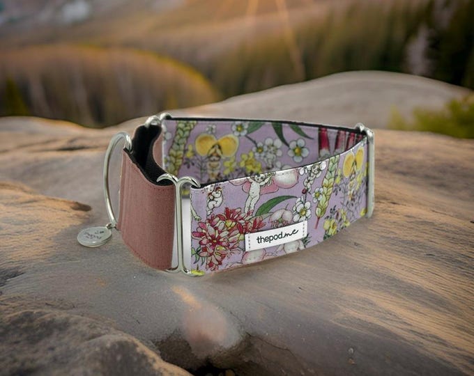 Gumnut Babies Pink / Greyhound - Whippet - Italian Greyhound Martingale Collar
