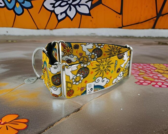 Happy Hippi / Greyhound - Whippet - Italian Greyhound Martingale Collar