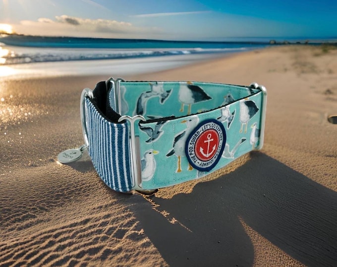 Seagull Marine Collection | Martingale Collar Greyhound - Whippet - Italian greyhound