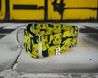 Pikachu Pokemon | Martingale Collar Greyhound - Whippet - Italian greyhound