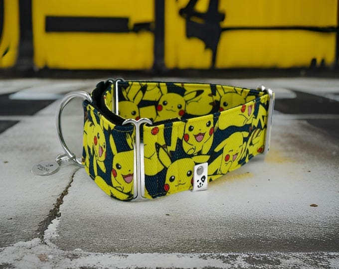 Pikachu Pokemon | Martingale Collar Greyhound - Whippet - Italian greyhound