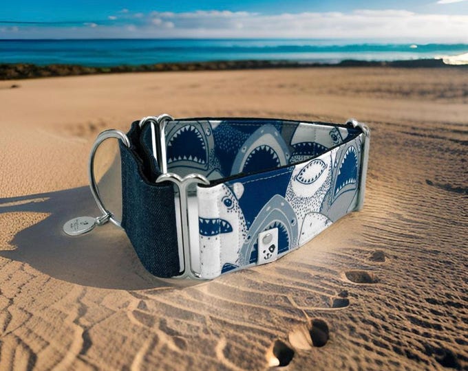 Sharky / Greyhound - Whippet - Italian Greyhound Martingale Collar