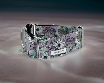 The Scenic Route - Native Floral Pink | Martingale Collar LIMITED STOCK / Greyhound - Whippet - Italian greyhound