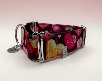 Heart Chocolate | Martingale Collar Greyhound - Whippet - Italian greyhound