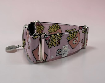 I love Fries | Martingale Collar Greyhound - Whippet - Italian greyhound