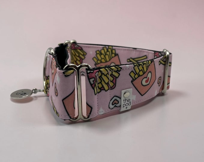 I love Fries | Martingale Collar Greyhound - Whippet - Italian greyhound