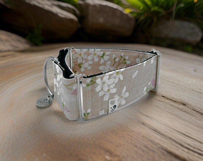 Sakura (Japanese Texture) | Martingale Collar Greyhound - Whippet - Italian greyhound