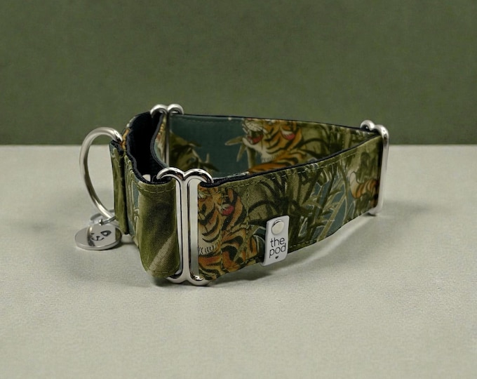 Japanese Tiger Teal  | Martingale Collar Greyhound - Whippet - Italian greyhound