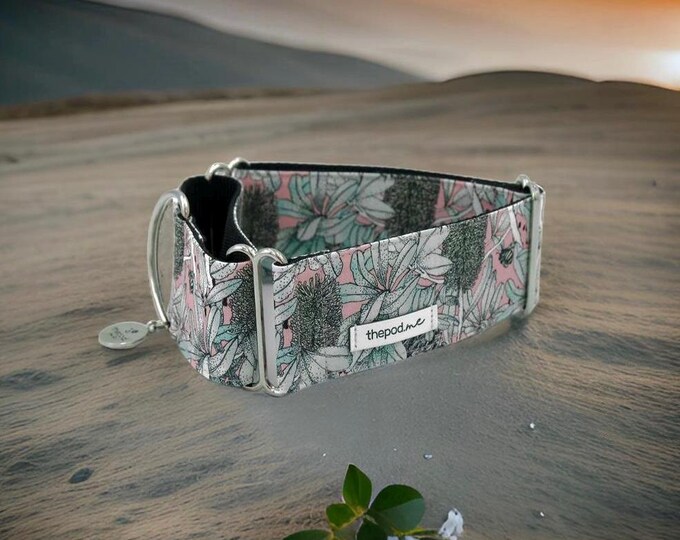 The Scenic Route - The Banksia & Bees | Martingale Collar LIMITED STOCK / Greyhound - Whippet - Italian greyhound