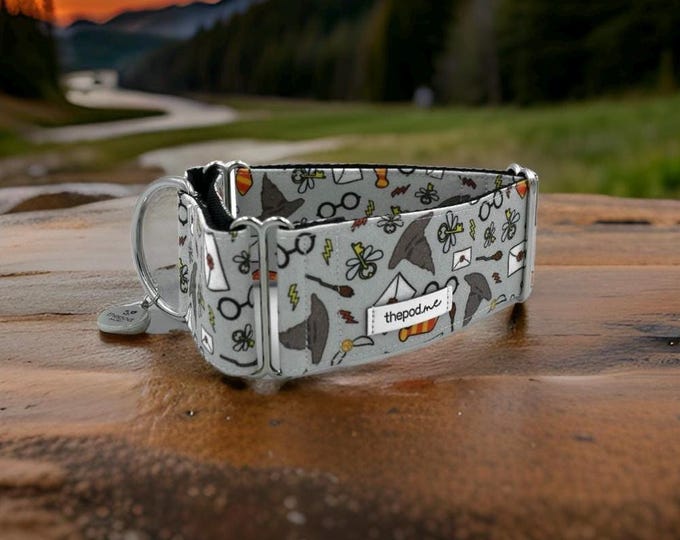 Harry Potter Items / Greyhound - Whippet - Italian Greyhound Martingale Collar