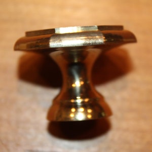 NOS Cast Brass Octogon Cabinet Drawer Pulls Amerock? G-25