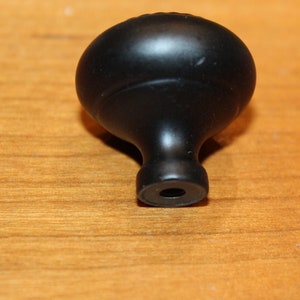 Vintage Black Solid Cast 1-1/4&quot; Pewter Drawer - Cabinet Pulls Knobs P-20