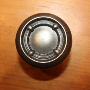 Antique Victorian Four-Fold Design Brass Plated Wrought Steel Door Knob V-28