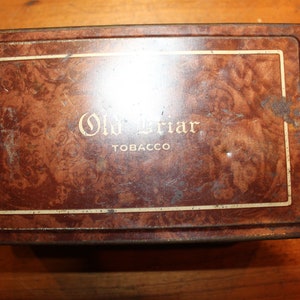 old briar tobacco tin Old Briar Tin