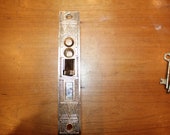 Antique PF Corbin 1330-1 2 Two Key Entry Mortise H-24200 K-20800 C 1881 R-26