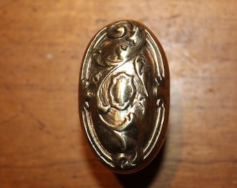 Antique Cast Bronze Oval Doorknob N-14543 T-230