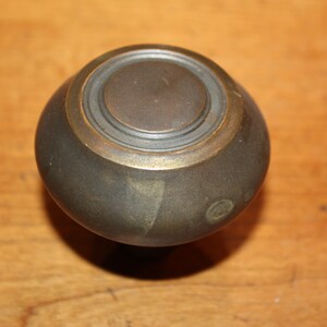 Unique Antique Wrought Bronze Concentric Style doorknob Uncatalogued T-138