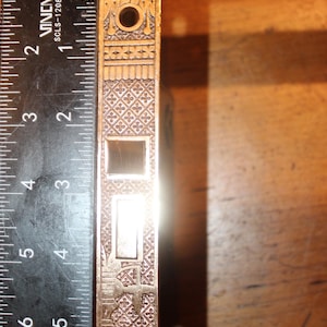 Refurbished Antique Lockwood Broken Leaf B-12600 C:1887 Bronze Face Mortise R-88