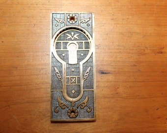 Pocket Door Cast Bronze Ornate Escutcheon A-24