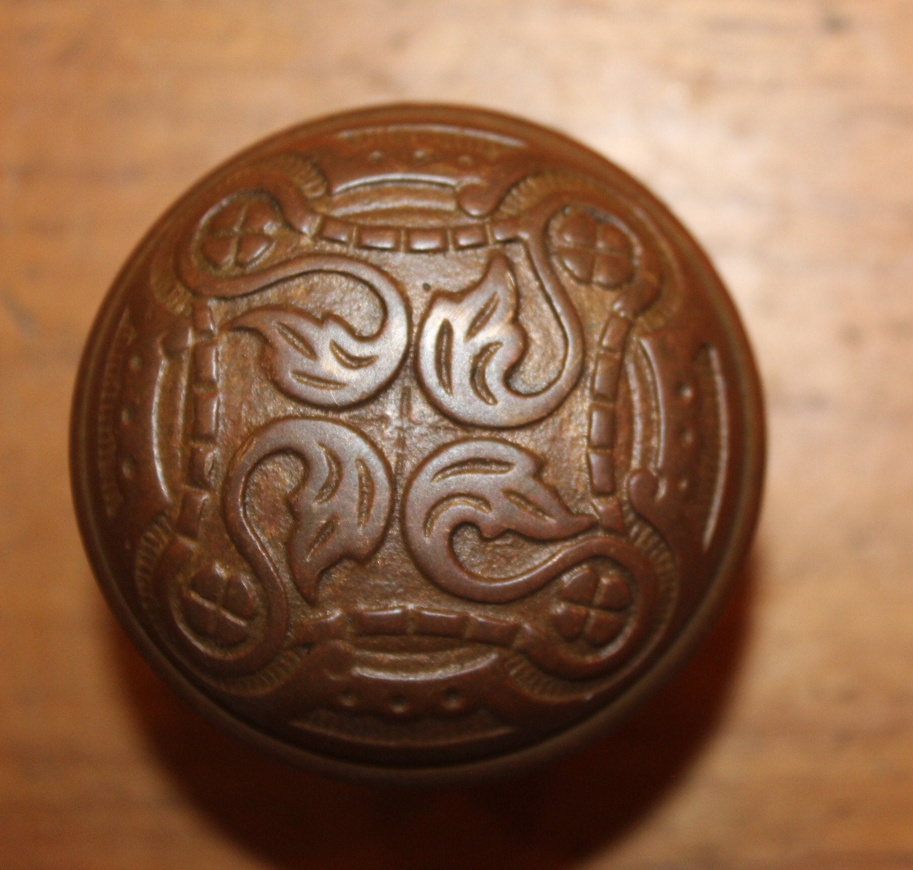 Victorian Cast Bronze Taylor & Boggis Doorknob H-21100 C:1885 Y-84