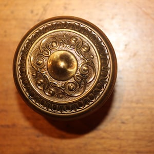 Corbin Mantua F-23000 C:1905 Brass/Bronze Knob & Escutcheon Set W-9