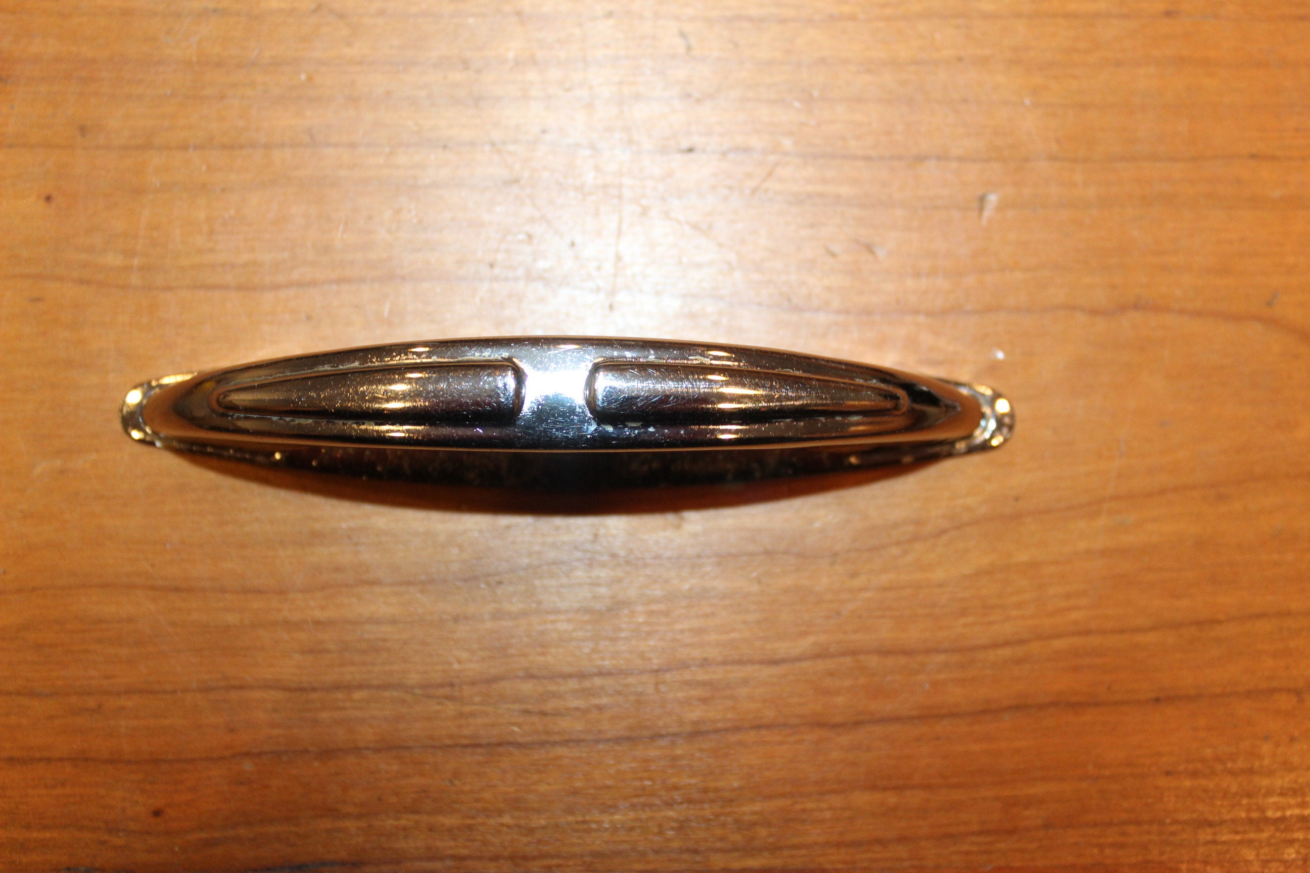 Vintage Chrome MidCentury Modern 50's Drawer Pull Etsy