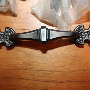 Vintage Amerock Canada BP192AS Pewter Silver NOS Drawer Pull Handle Z-15