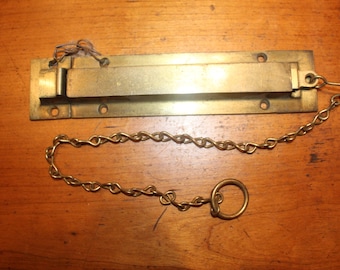 Refurbished Antique Surface Mount French Door Spring Loaded Bolt Cast Iron E-45