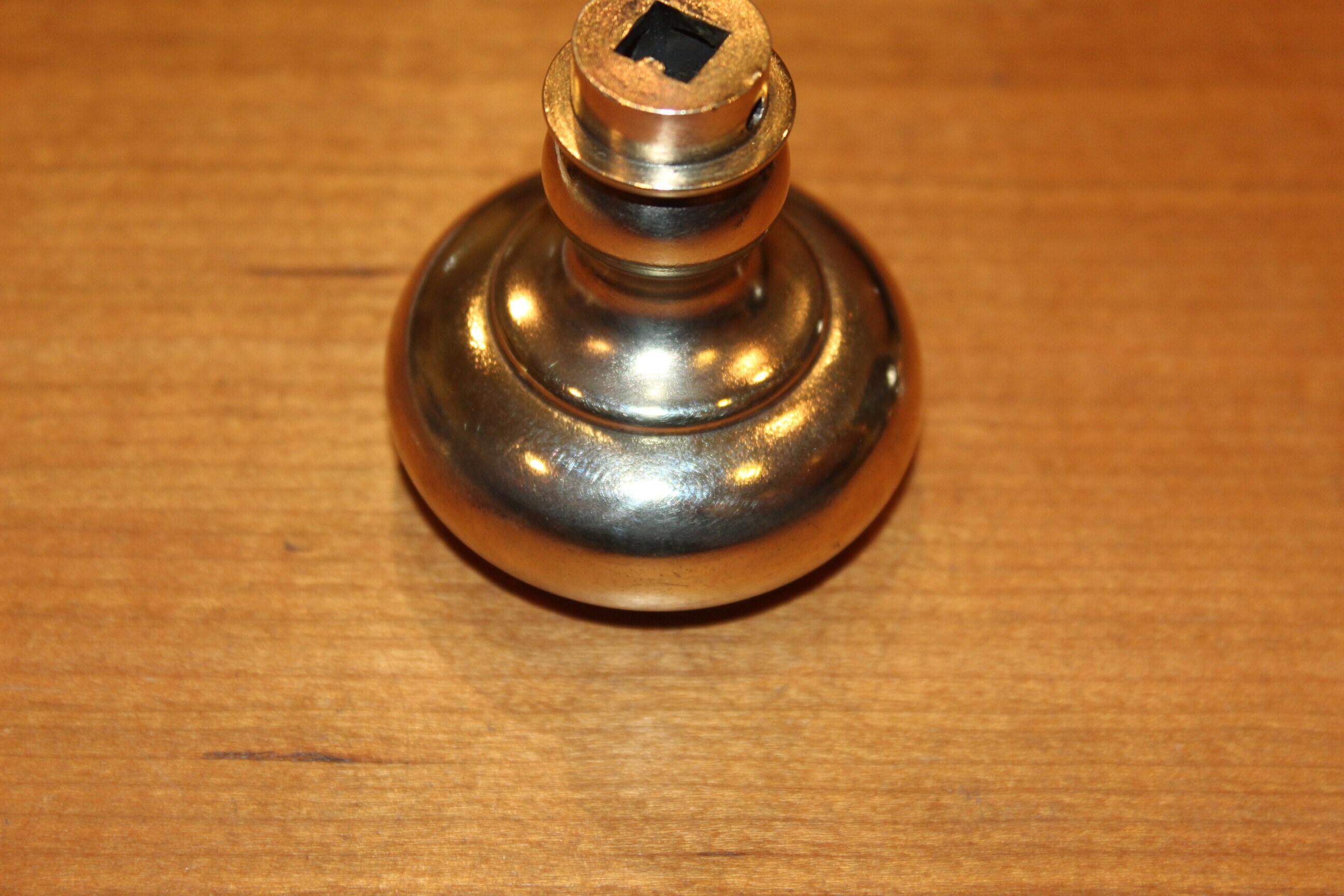 Pair of Pre 1900 2 Brass Door Knobs With Spindle & Set Etsy