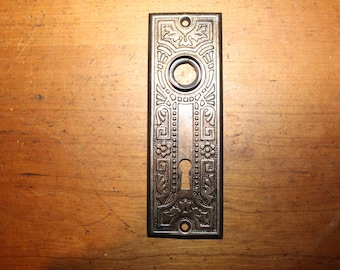 One F-10800 Corbin Canton Escutcheon Brass Plate on Steel C: 1895 S-169 GT