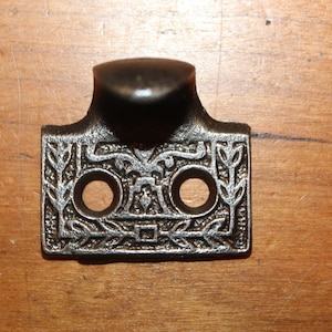 Antique Victorian Brass Plated Cast Iron Window Lift O-49