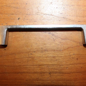 Brushed Aluminum Mid-Century Modern Drawer Pull / Handle J-4
