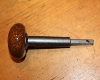 Long stem Bennington Style Porcelain Doorknob with 4" Long Unique Stem X-25