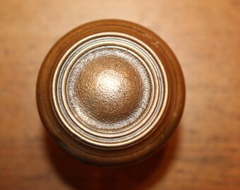 Antique Natural Patina Cast Bronze Knob by Schroder? T-145