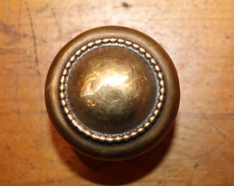 Antique Beaded (40 beads) M-18209 Doorknob in Wrought Bronze  T-130