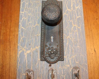 Decorative Wall Hanging Coat Hat Rack Made with Repro Hardware GG-14