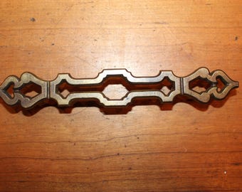 Large Cast KBC N2757 Drawer pull in Antique Brass/Copper Finish I-15