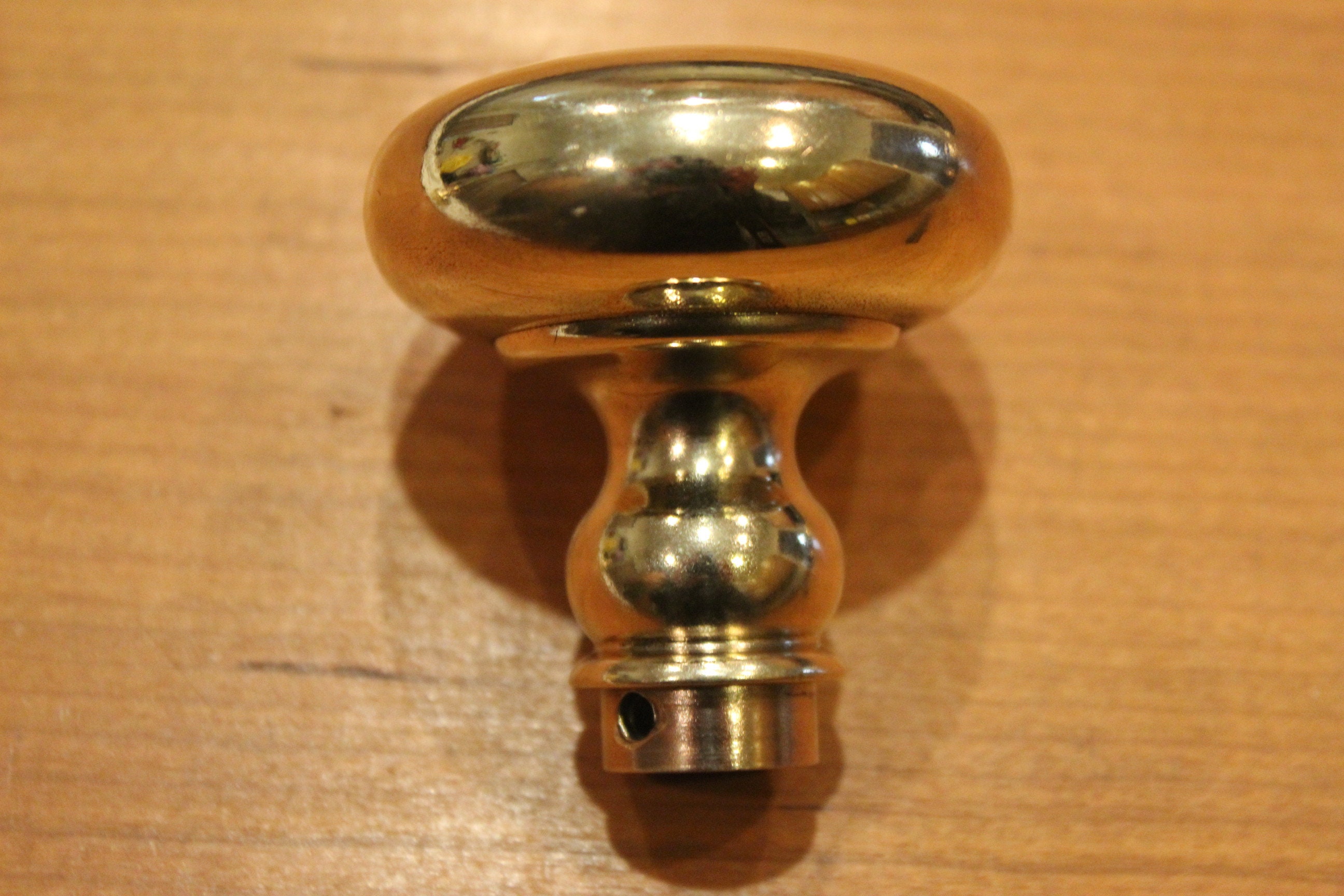 Pair of Pre 1900 2 Brass Door Knobs With Spindle & Set Etsy