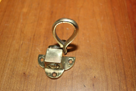 Vintage Solid Brass Casement Awning Window Sash Latch Lock Lift Handle 