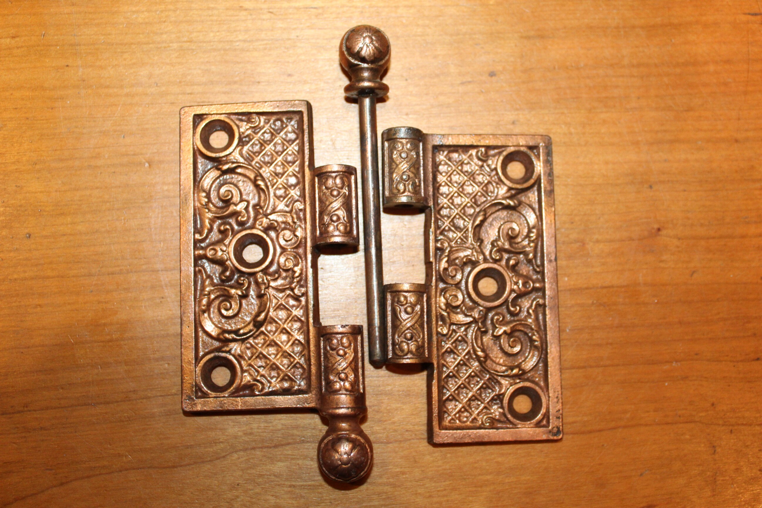 Antique Copper Plated Cast Iron 31/2 Ornate Victorian Etsy