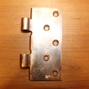 1/2 of Solid Copper/Bronze Mckinney 5" X 5" Antique/Vintage Hinge E-5