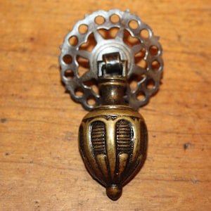 Antique Vintage KBC Style Bronze #G170 Furniture Drop Pendant Drawer Pull   M-39