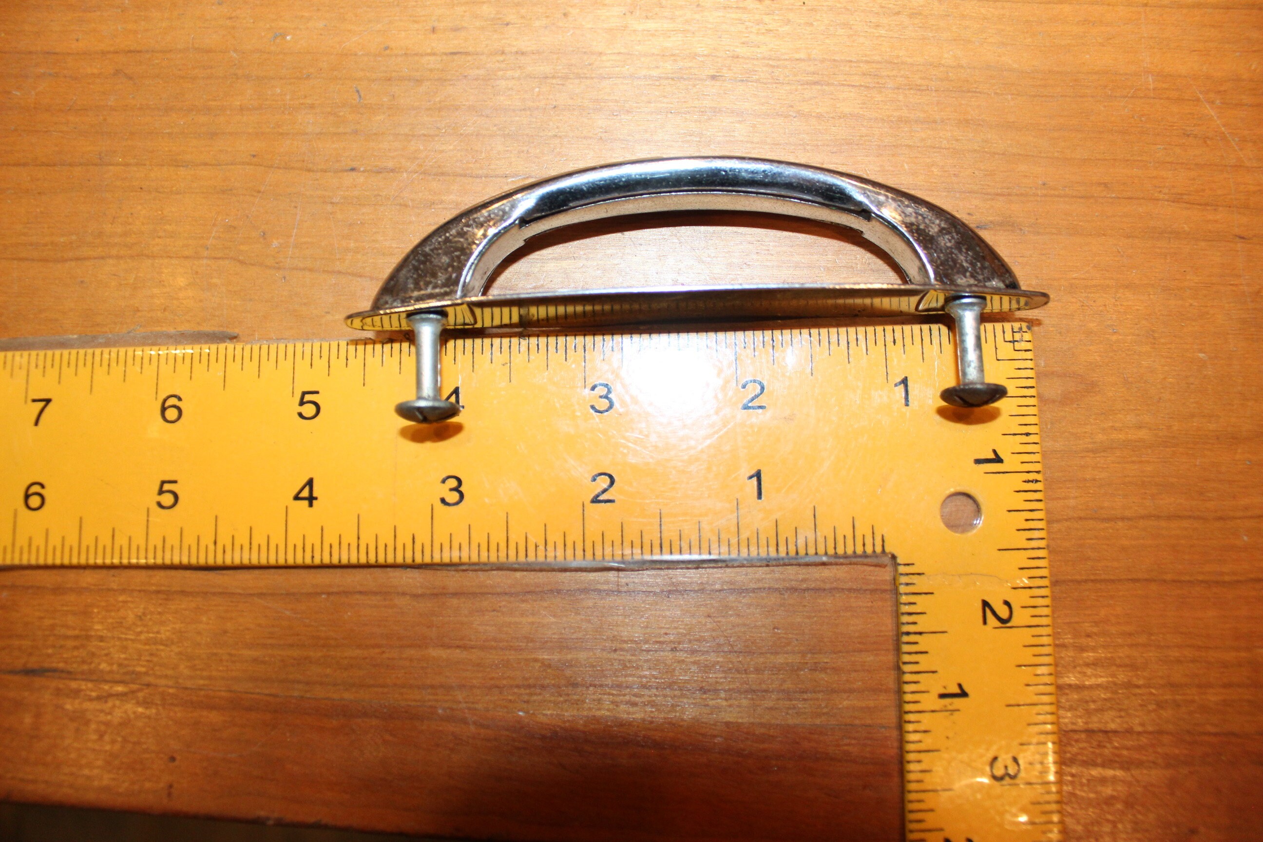 Vintage Chrome MidCentury Modern 50's Drawer Pull Etsy