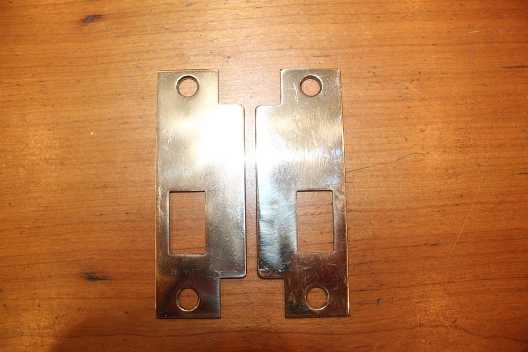 Heavy Bronze Door Strike Plate for Dead Bolt Mortise Only P1 Etsy