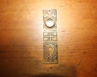 Antique Cast Bronze Escutcheon Numbered 1550 on back Nice Patina S-211