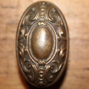 Antique Yale Cast Red Bronze Oval Largo N-16500 C:1910 Doorknob T-105