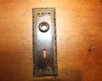 Antique Cast Bronze Escutcheon for Sargent M-15800 Dalton Doorknob C:1901  S-43